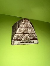 Aztec Teotihuacan Pyramid Resin Art Replica Cancun Mexico Handcrafted Souvenir picture