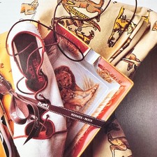 1990 Hermes Paris Zarauz Espadrille Tablecloth Vintage Print Ad Advert Art picture