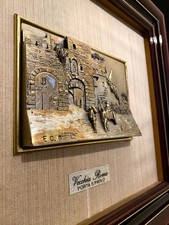 Stunning Italian .800 Silver Relief Plaque – “Vecchia Roma / Porta S. Paolo” picture