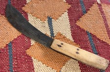 Antique E.S Hulbert & Co Skinning Knife 6”Blade Cast Steel Hunting Curved 1800s picture