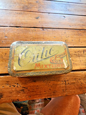 Antique 1910s CRITIC Chop Cut Tobacco Tin Daniel Scotten & Co Detroit MI Rare MT picture