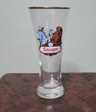 Vintage Salvator Munchen German Beer Glass Gold Rim  picture