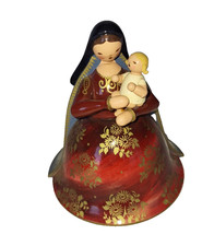 VINTAGE WENDT KUHN ERZGEBIRGE WOODEN MADONNA W/ CHILD FIGURINE RARE $64.99 picture