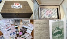 White Star Line Titanic Wooden Document Box Collection picture