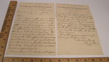 ANTIQUE 1877 LeROY SHOT LEAD MFG CO LETTERHEAD LETTER RICHMOND VA W J ORR picture