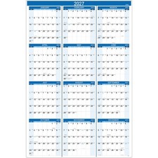 2027 Yearly Wall Calendar, Jan. 2027 to Dec. 2027, 22.8