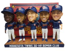 Minnesota Twins Quintuple Bobblehead MLB Baseball Bomba Club Squad picture