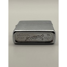 Vintage 1974 Zippo Regular Size Brushed Chrome Windproof Lighter picture