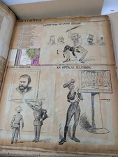 1898 Spanish-American War Scrapbook in Mitchell's Atlas Political Cartoons picture