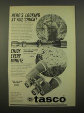1966 Tasco Ad - #620 Super Marksman Scope and #260 Ambassador Binoculars picture