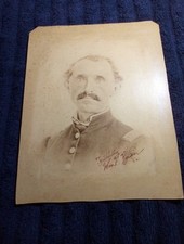 Antique Civil War Era Soldier Portrait Identified With Signature. William Rankin picture