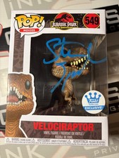Director Steven Spielberg Signed Velociraptor Funko Pop ACOA - Jurassic Park picture