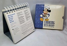 VTG 1998 COOKING WITH MICKEY & Chefs of Walt Disney Cookbook & Cover 1st Edition picture