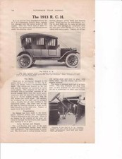 1913 R.C.H. 2 pg Article & Photos/  Great Photos picture