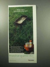 1987 Rust-Oleum Paint Ad - What Harm Can Water Do? picture