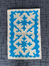 AUTHENTIC  HAND CRAFTED KYRGYZ FELT  NATURAL WOOL SHYRDAK RUG - APPROX 23