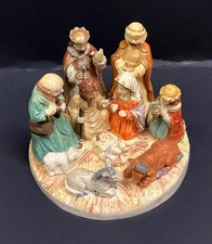 Vintage 1991 LEFTON Ceramic Nativity Set picture