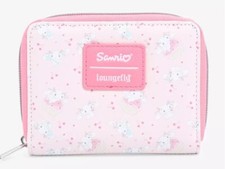 Loungefly Sanrio Cinnamoroll Sundae Mini Zipper Wallet Pink NEW NWT picture