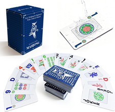 166-Pcs Mahjong Playing Cards - Waterproof & Non-Slip PVC Material, Large Font f picture