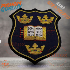 The University of Oxford Hand Embroidered Bullion Wire Blazer  Badge,Royal Crest picture