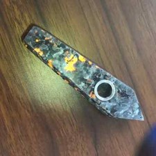 1pc Natural Yooperite Smoking Pipe Quartz Crystal Point Obelisk Wand Reiki gift picture