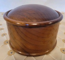 Vintage Oregon Myrtlewood Hand Turned Round Box W/ Lid Myrtylewood Crofters Inc. picture