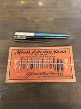  Antique C Howard Hunt Point lettering  Pens Hunt's NO. 400 original display picture