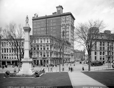 1905 Court and Chenango Sts Binghamton, NY Vintage Photograph 8.5