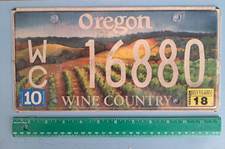 License Plate, Oregon, 2018, Specialty Vineyard, Wine Country, WC 16880 picture