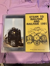Sacramento California Steam Trains Very Rare 2 VHS tapes Railfair 1991 844 3985 picture