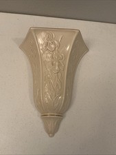 Lenox Masterpiece Collection  “Iris” Wall Pocket Vase With 24kt  Gold Trim picture