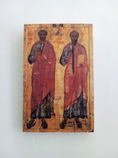 Saint Peter & Paul Orthodox Christian Wooden Icon | Handmade picture