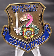 VFW Department of Florida Commander Amber Putnam 2015-16 Challenge Coin 1.75