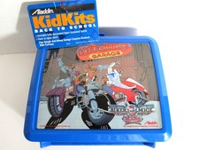 Vintage 1994 Biker Mice From Mars Last Chance Garage Plastic Lunch Box & Thermos picture