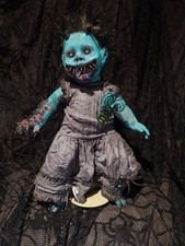 OOAK Creepy Demon Fairy 18 In Tall W Stand Handmade Halloween Prop picture