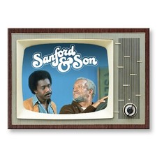 SANFORD AND SON TV Show TV 3.5 inches x 2.5 inches Steel FRIDGE MAGNET picture