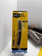 New Buck 263 HiLine Steel Sheepsfoot Copper/Black Folding Knife picture