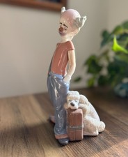 Vintage Lladro 1996 Clown Figurine With Dog picture