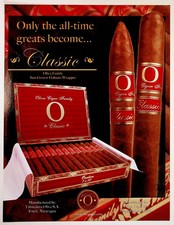 Oliva Cigar Family Classic Sun Grown Habano Wrapper Magazine Print Ad Tobacco picture