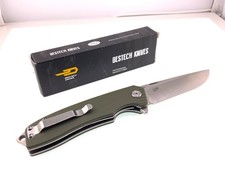 New Bestech Knives Lion Liner Lock Knife D2 STONE WASH SATIN BG01B UNUSED IN BOX picture