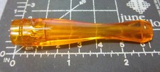 Vintage 1940-50s amber color hard plastic cigarette holder, new & unused picture