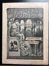 Lewis And Clark Journal 1904/1905 Fair booklet Souvenir US Gold Dollar Portland  picture