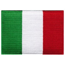 ITALY FLAG PATCH embroidered iron-on ITALIAN EMBLEM ITALIA TOPPA SOUVENIR EMBLEM picture