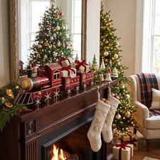 Metal Holiday Train Decoration picture