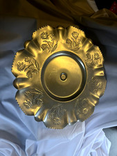 MCM Aluminum Lazy Susan Rose Pattern picture