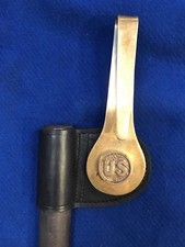 Replacement M1887 Leather Frog for Trapdoor Springfield Bayonet Scabbard .45-70 picture