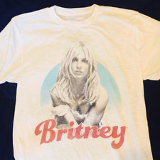 Vintage Britney Spears Short Sleeve White Men S-5XL T-Shirt picture