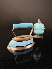 Vintage Coleman Cool Blue Model 4A Instant-Lite Gas IRON Sad Flat EARLY 1900'S picture