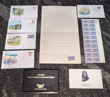 1977 Lindbergh Golden Jubilee FDC Collection & NY Legislative Resolution Lot picture