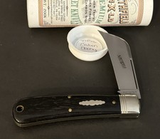 🔥 2016 GEC 47 Great Eastern Cutlery 47P116 Gabon Ebony Wood Satin Pocket Knife picture